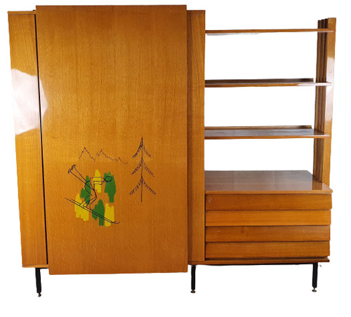 Credenza libreria milanese - libreria,