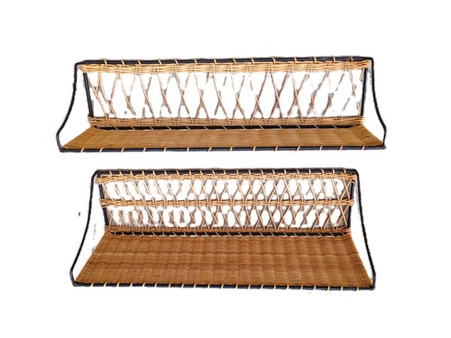 Pair vintage raoul - vintage, rattan