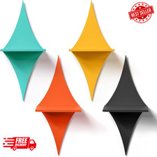 Set 4 mensole da parete metà