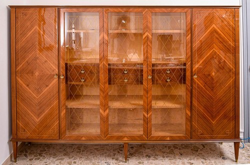 Libreria vetri cassetti design - vetri,