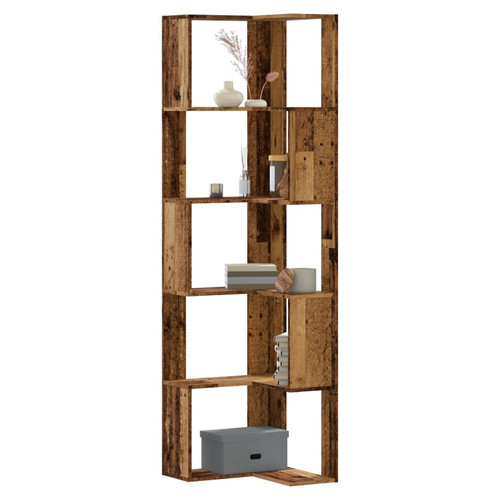 Bookcase tier old wood - old,