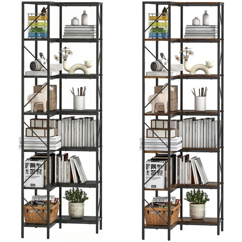 Homcom libreria angolare - angolare, 7