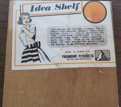 Nos vintage idea shelf anni - *idea,