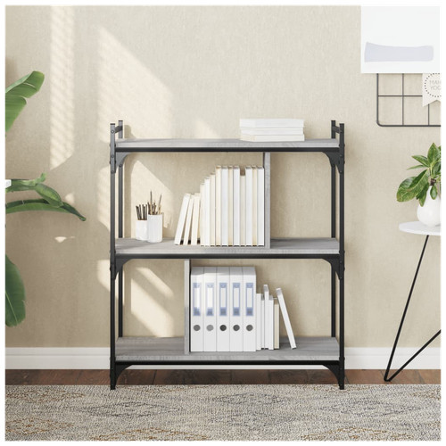 Bookcase tier grey - bookcase, 3-tier